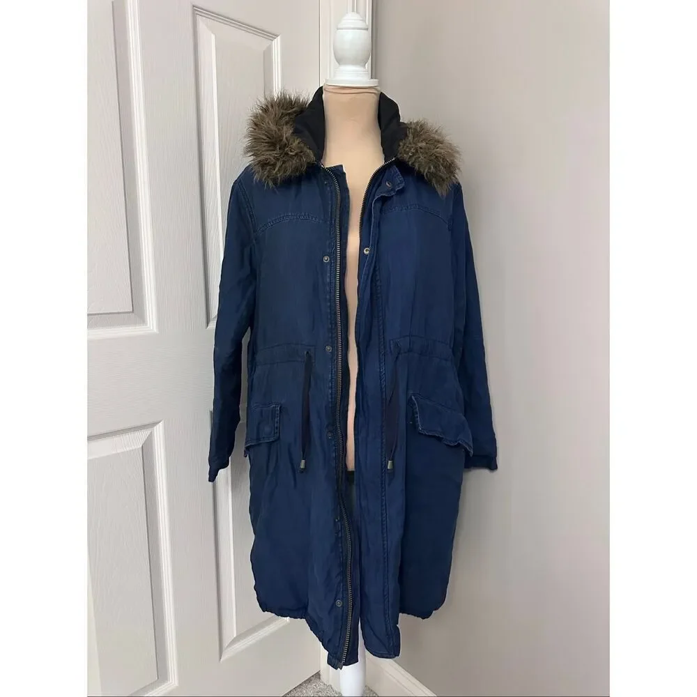 TopShop quilt lined parka
